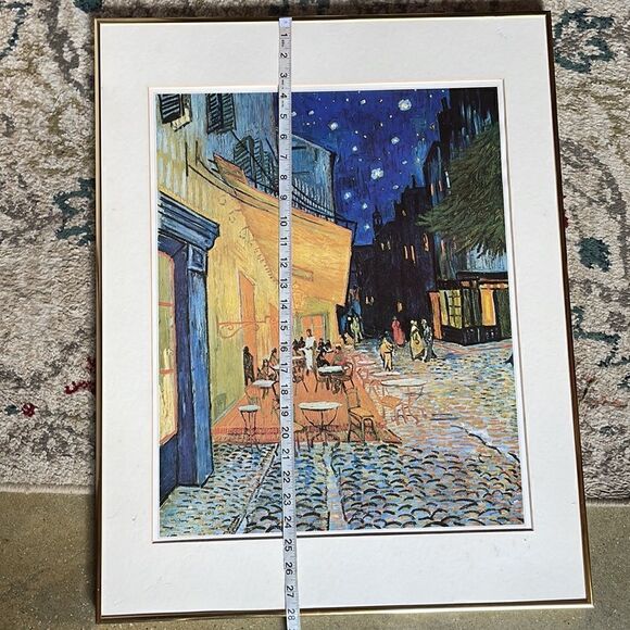 Vincent Van Gogh’s “Cafe Terrace at Night,” Print. Original Produced in 1988 - Picture 13 of 16
